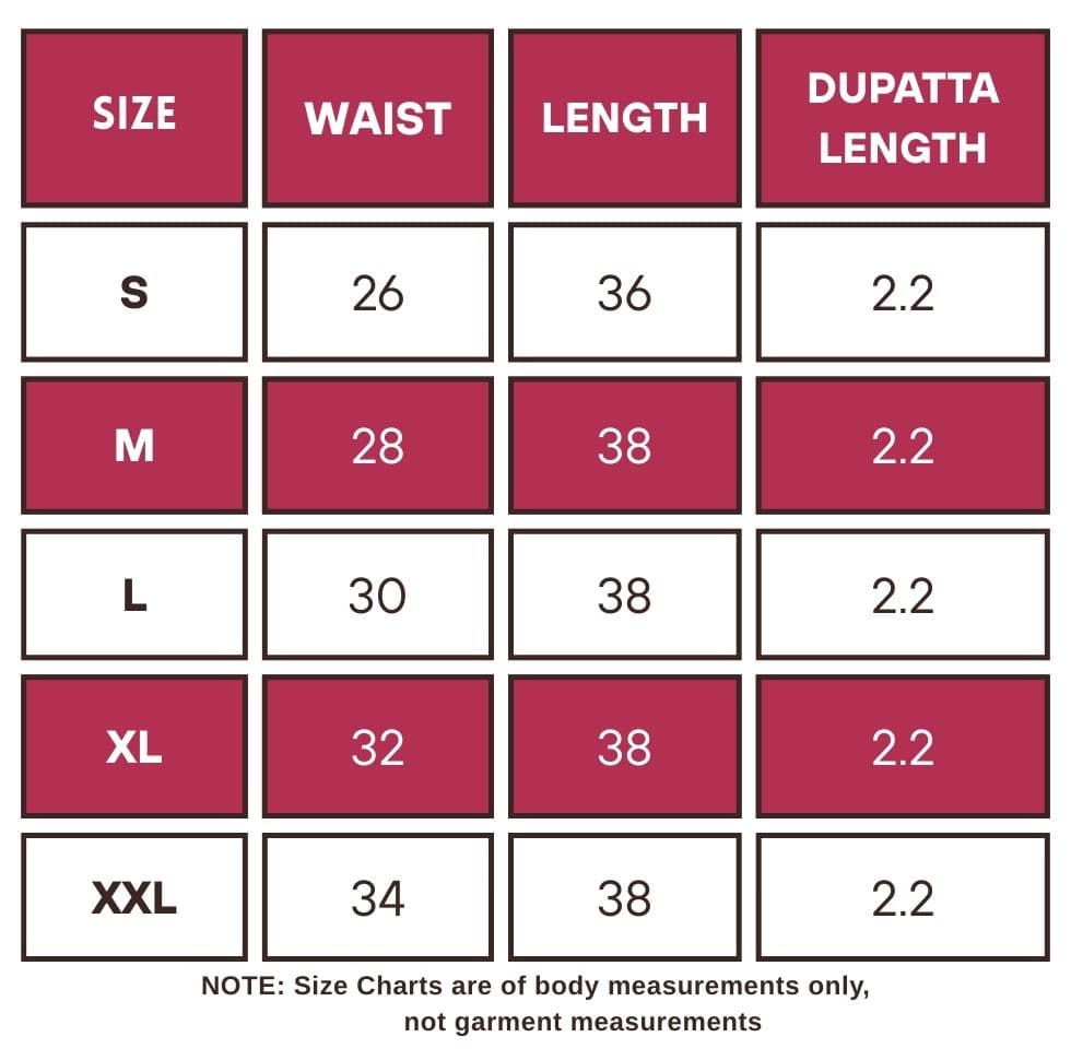 Bottom Size Chart