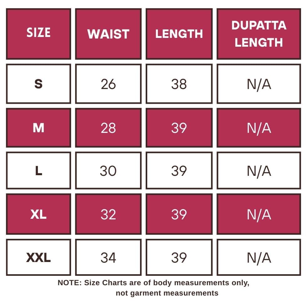 Bottom Size Chart